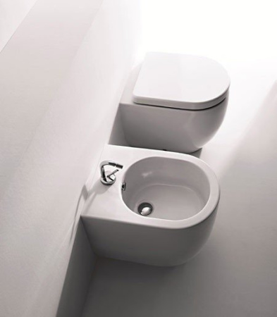 Биде напольное Kerasan Flo 312201*1 белый