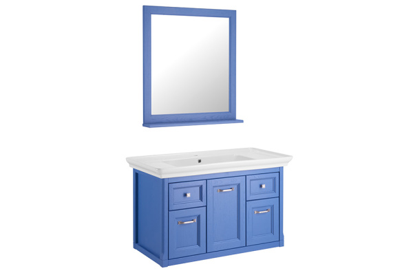 Тумба под раковину ASB-Woodline   Толедо 105 11211 (синий)