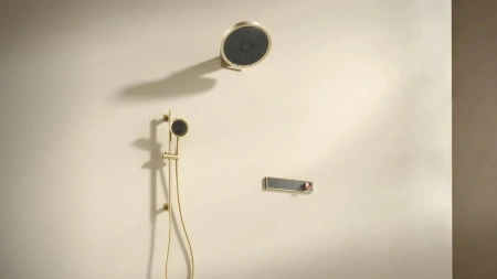 Душевой комплект с термостатом Arrow ARQ14H889CG золото