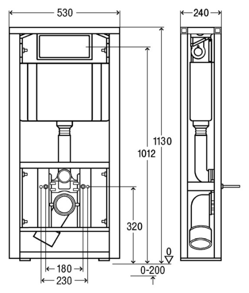 Инсталляция для подвесного унитаза Viega Swift 587963