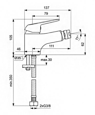 Смеситель для биде Vidima Fine BA386AA
