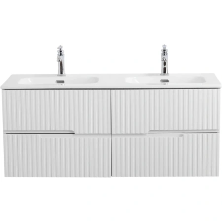 Тумба под раковину Cezares DUET-N-1200-4C-SO-2-BL Bianco Lucido