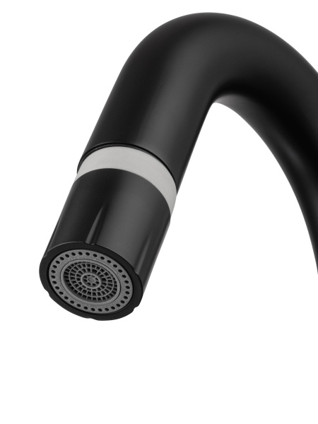 Смеситель для раковины с выдвижным изливом WONZON & WOGHAND, черный матовый WW-FE01L212-MB