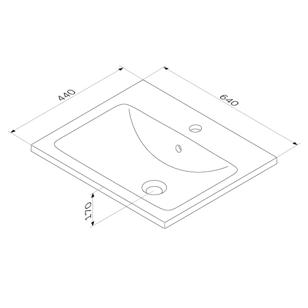 Раковина AM.PM X-Joy 65 M85AWCC0652WG64