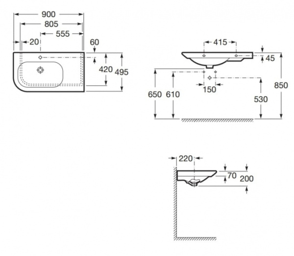 Раковина Roca Nexo 327648000