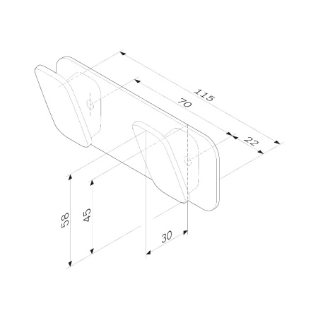 Двойной крючок для полотенец Am.Pm Inspire 2.0 A50A35600