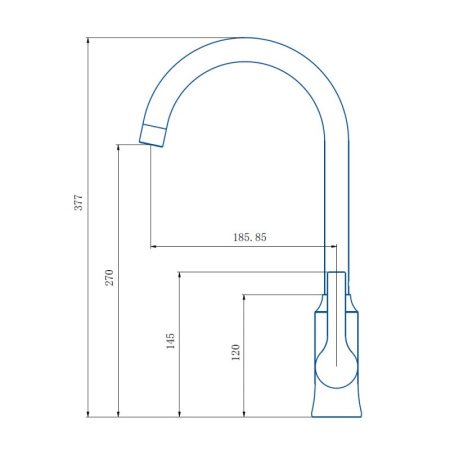 Смеситель для кухни Haiba HB70652-7