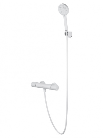 Смеситель для душа с термостатом WONZON & WOGHAND INN 2, белый матовый WW-A2006-A-MW