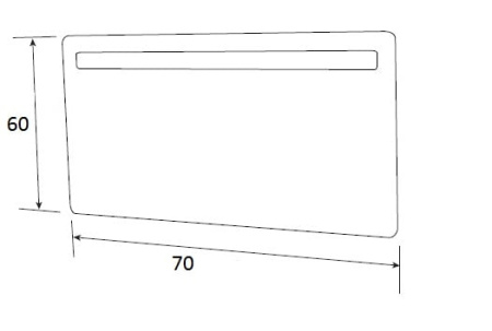 Зеркало Cezares 47-LEC-100