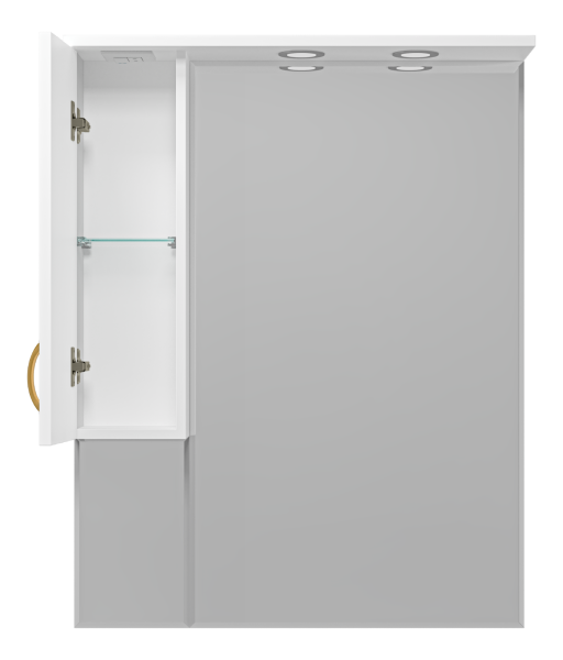 Зеркало-шкаф (78х100) Misty Амбра 80 левый П-Амб0280-0322ЯЛ