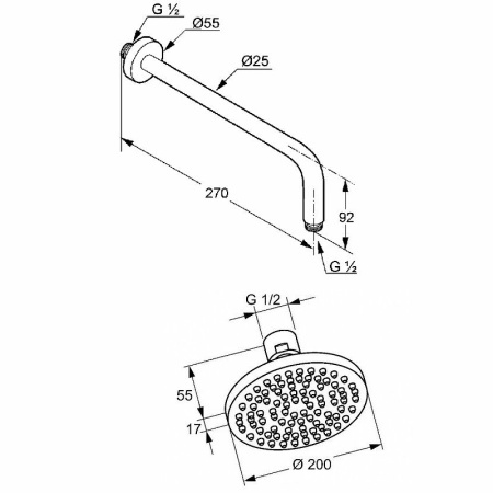 Душевой комплект Kludi Pure&Style 376300565