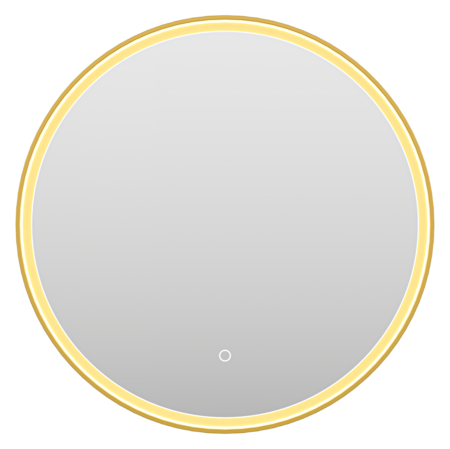 Зеркало (60х60)  Brevita Pluto  PLU-Nim6-060-gold