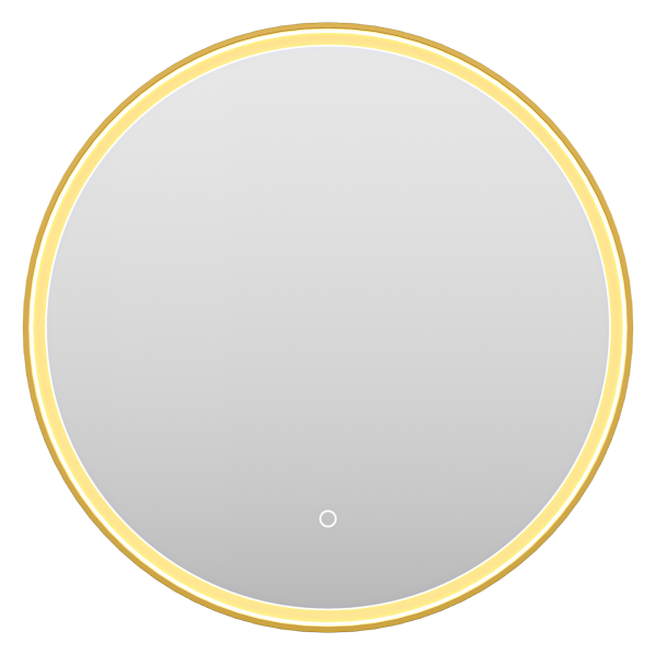 Зеркало (60х60)  Brevita Pluto  PLU-Nim6-060-gold