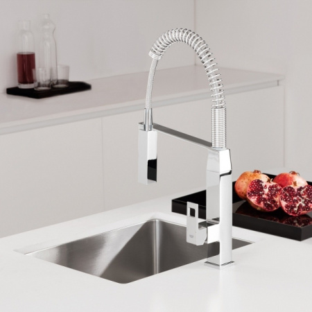 Смеситель для кухни GROHE EuroCube 31395 DC0 (31395DC0) суперсталь