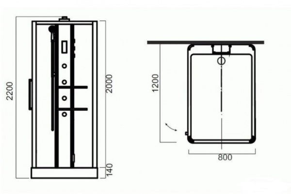 Душевая кабина AM.PM Awe W15C-804-120MTE