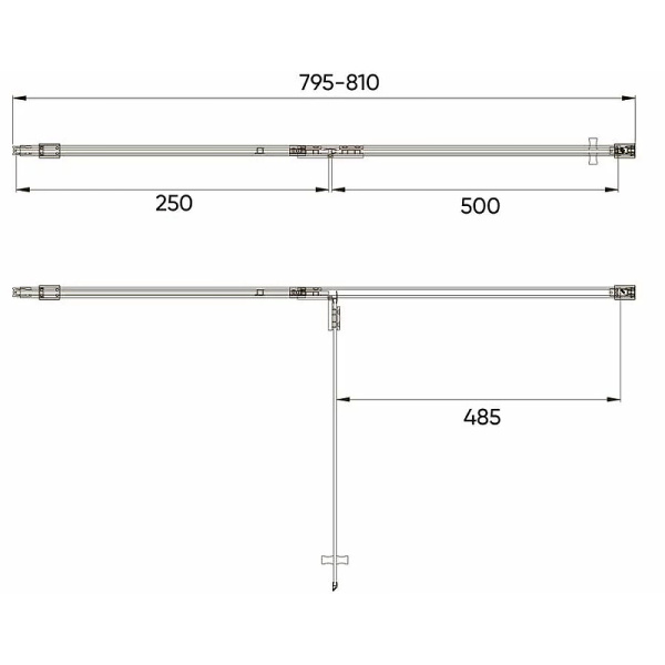 Душевая дверь Veconi Vianno VN-73, (80x195) VN73-80-01-C4