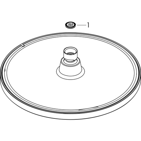 Верхний душ Hansgrohe Crometta S 240 1jet 26723670 черный матовый