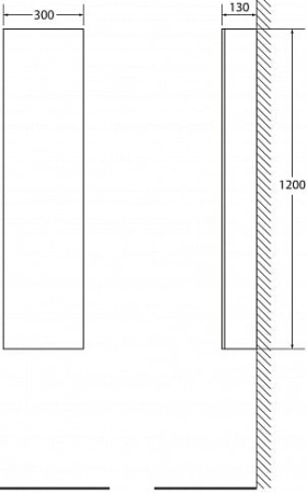 Шкаф-зеркало BelBagno BB300CRS