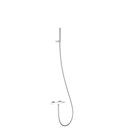 Смеситель однорычажный для ванны TRES Slim 20217001BL хром/белый