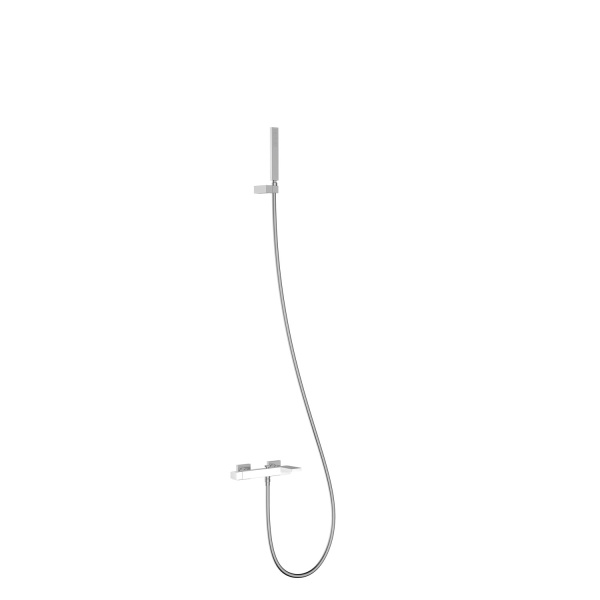 Смеситель однорычажный для ванны TRES Slim 20217001BL хром/белый