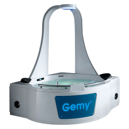 Акриловая ванна (170х170) Gemy G9070 K с гидромассажем, универсальная