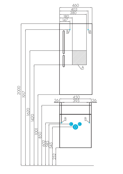 Тумба под раковину Aquaton Эклипс 1A172701EK560