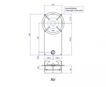 Газовая комфорка Pitt Reginox AIR RX22216
