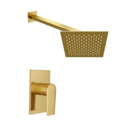 Душевая система WasserKRAFT A55180, матовое золото