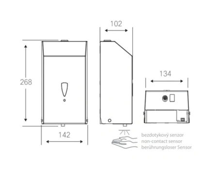 Автоматический диспенсер жидкого мыла - пена Bemeta Hotel 105109345