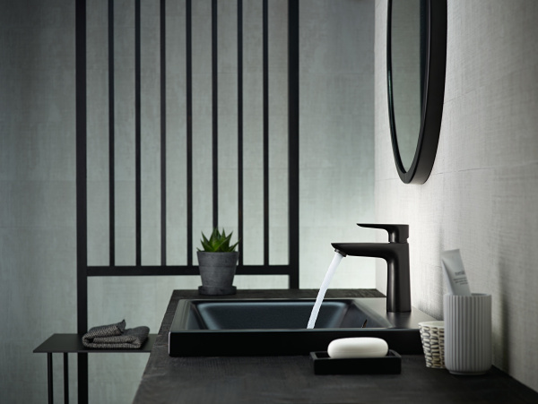 Смеситель для раковины без донного клапана Hansgrohe Talis E 71712670 черный матовый