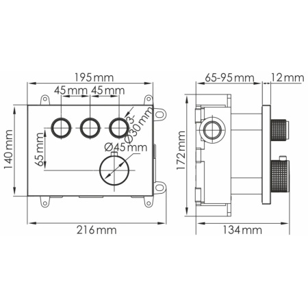 Душевой комплект WasserKRAFT Wern A4258.097.121.275.100.276.298 Thermo