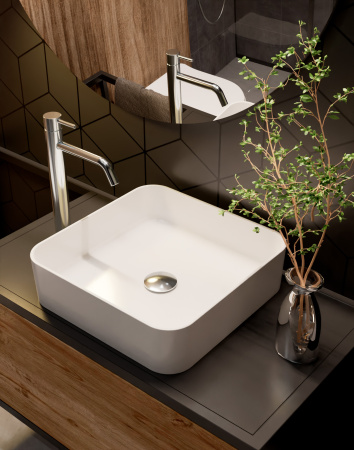 Раковина накладная (40x40) AQUAme AQM5008