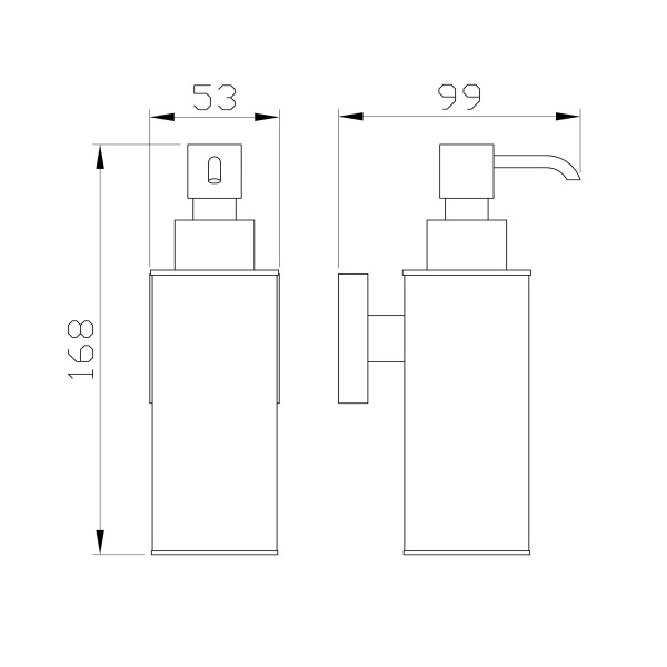 Дозатор мыла WONZON & WOGHAND POLO, брашированный никель WW-8932-BN