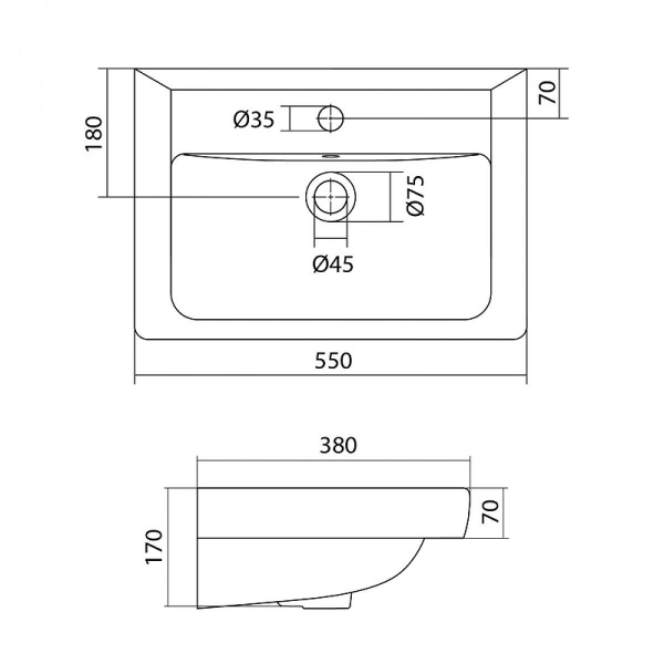 Тумба с раковиной Акватон Йорк 1A1708K2YOAV0