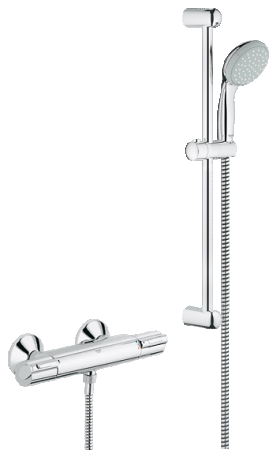 Термостат для душа GROHE GROHTHERM 1000 с душевым гарнитуром артикул 34151 000