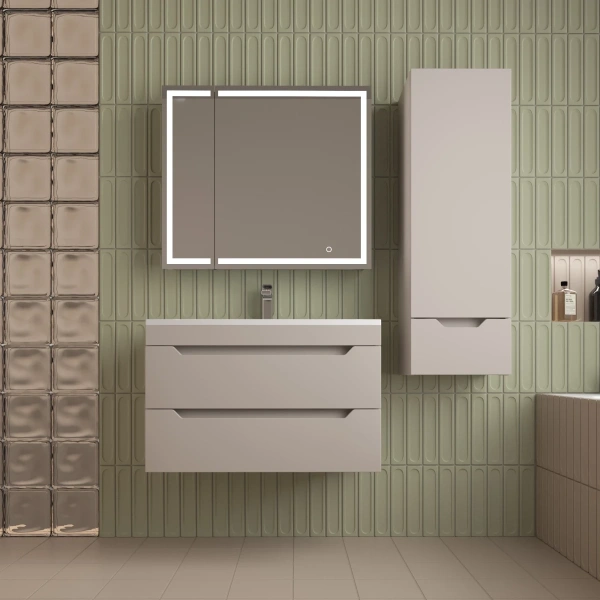 Тумба подвесная  без раковины 80 см Style Line Остин ЛС-00002405 кремовый матовый