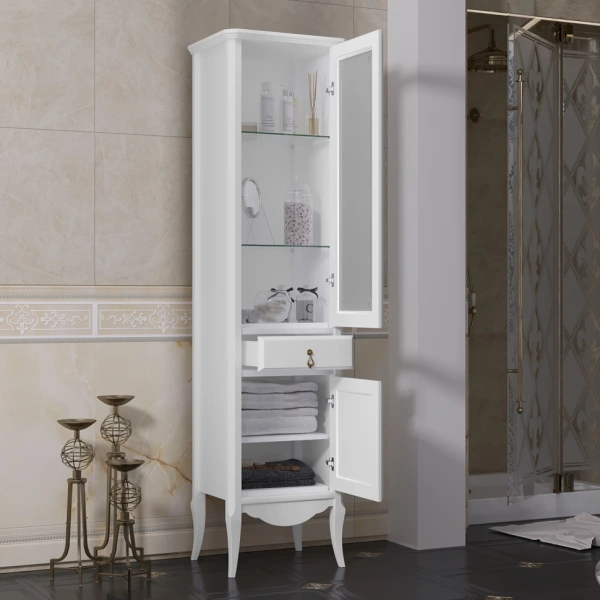 Пенал Opadiris Лоренцо, белый матовый, правый Z0000008218