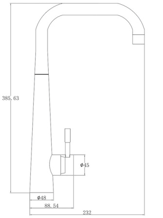 Смеситель для кухни Zorg STEEL HAMMER SH 5183 INOX