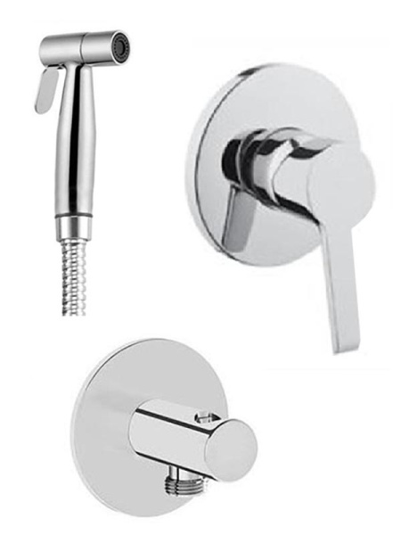 Комплект встроенный смеситель с гигиеническим душем Vitra Hygienic A49271EXP, хром 