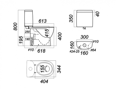 Унитаз-компакт Sanita luxe Fest FSTSLCC01040622