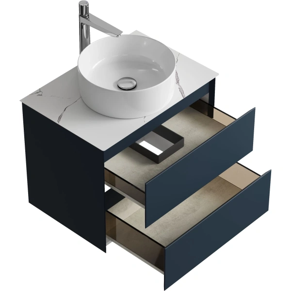 Тумба без раковины 64 см Aqwella Geometria GE01652GRM серый матовый