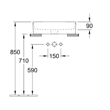 Раковина накладная Villeroy & Boch Memento 2.0 4A075001