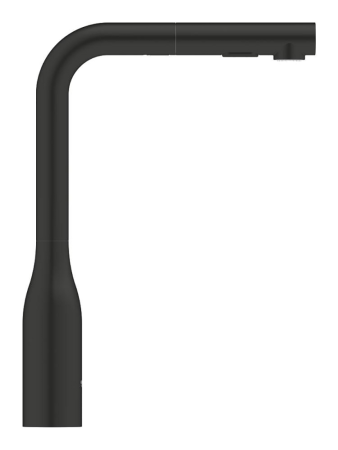 Смеситель для кухни с выдвижным изливом Grohe Essence New 30270 2430 (302702430) черный матовый