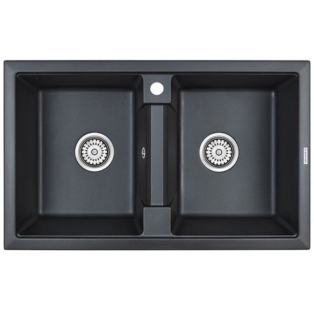 Кухонная мойка Paulmark  Tandem   PM238150-BLM черный металлик