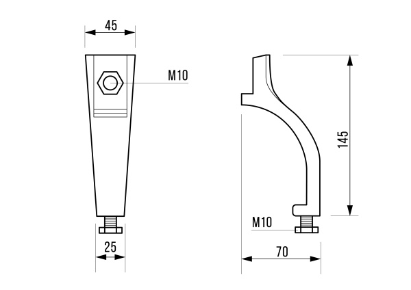 Ножки для ванны Goldman F001