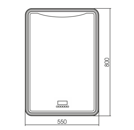 Зеркало (55х80) Silver Mirrors  Мали LED-00002534