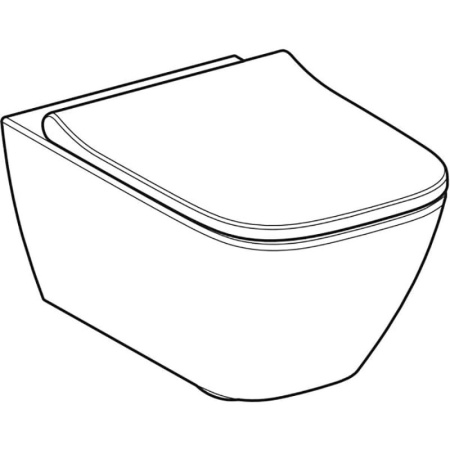 Унитаз подвесной Geberit Smyle Square Rimfree 500.683.00.2