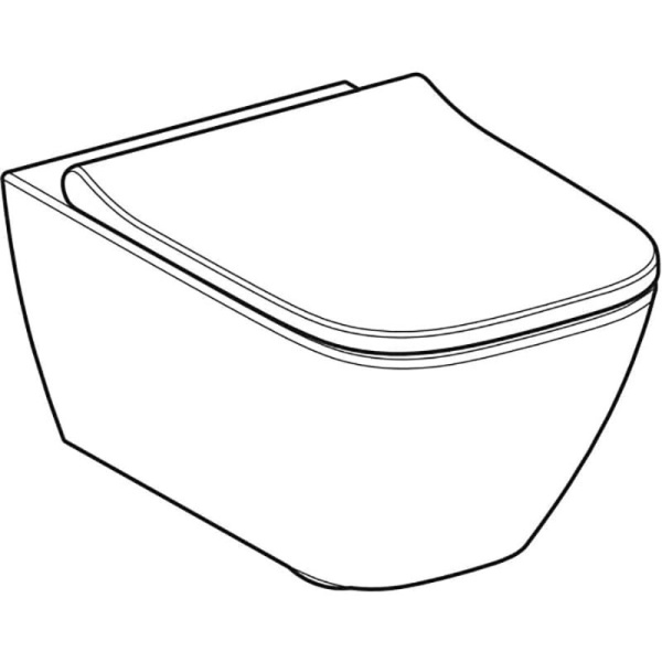 Унитаз подвесной Geberit Smyle Square Rimfree 500.683.00.2