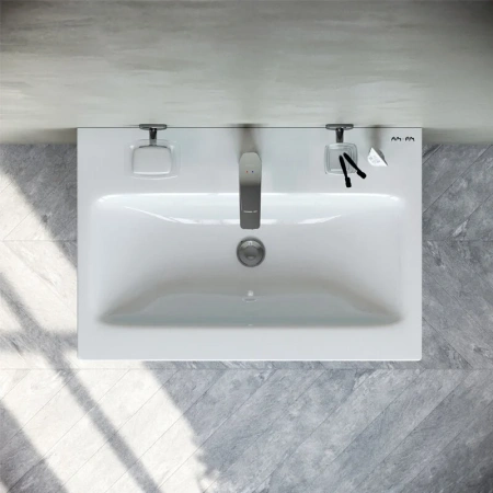 Тумба с раковиной 60 см Am.Pm Gem M90-FHX06021-WC0602WG белый