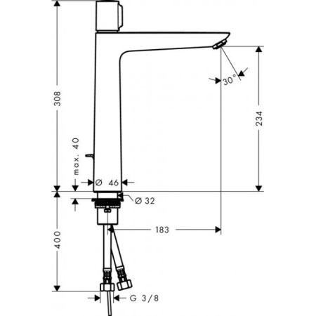 Смеситель для раковины Hansgrohe Talis Select E 71753000